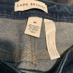 NWOT Lane Bryant Frayed Jeans